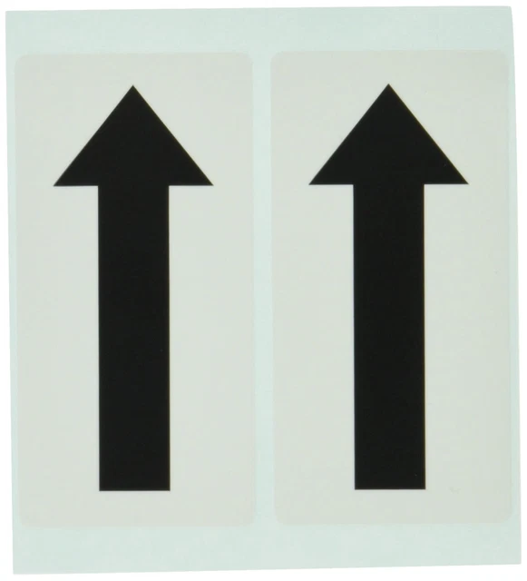 TRUSCO Arrow Sticker Black Arrow 40X80 10 Pieces TPSHP1BK 135
