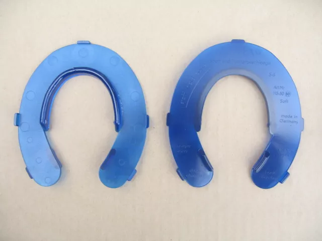 Hufeinlage Hufpaltte aus Kunststoff flach von Luwex Gr. L blau hinten
