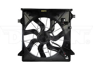 New Radiator Fan Assembly Without Controller