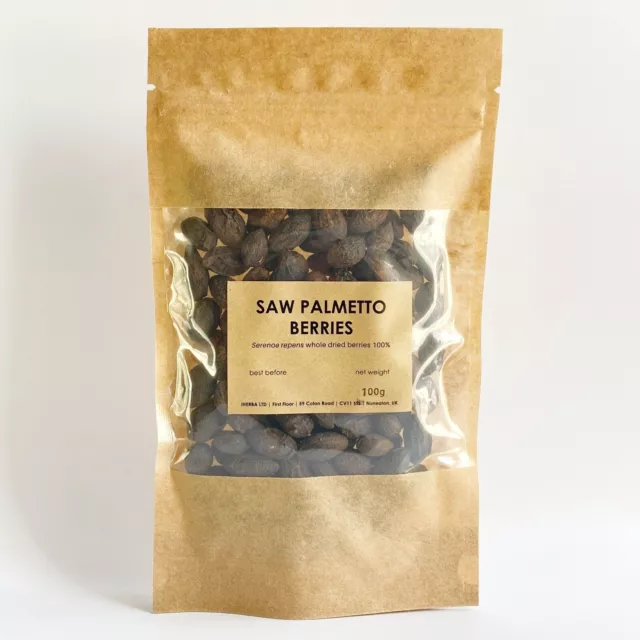 Saw palmetto whole dried berries | Serenoa repens | premium quality, 50-100g