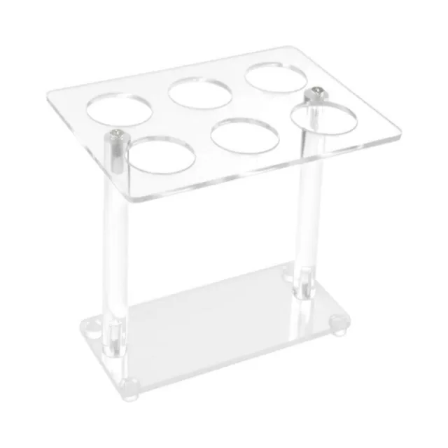 Acrylic Square Cone Holder 6 Holes Ice Cream Cone Rack for Weddings Holiday