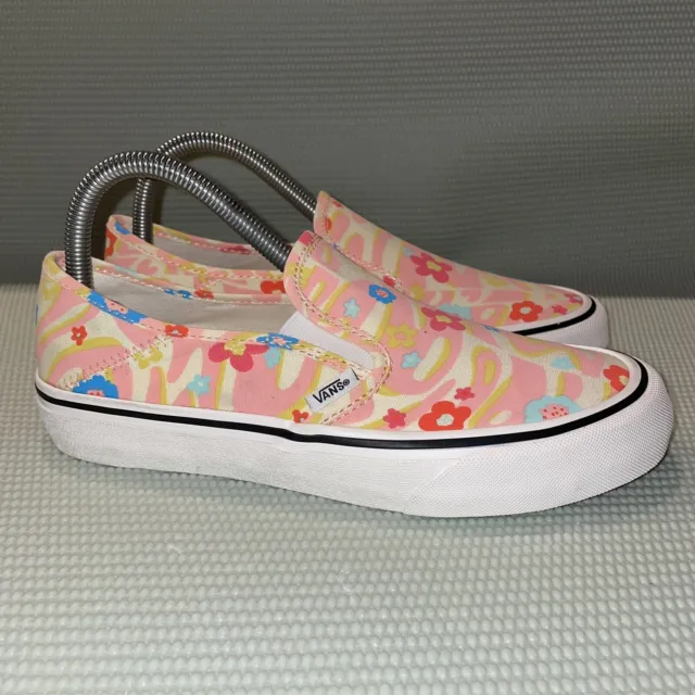 VANS Slip-On VR3 SF Groovy Floral Marshmallow/Multi Women’s Size 8 Skate Shoes