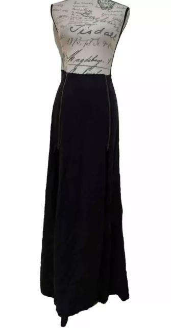 Stone Cold Fox Women's Front Zip Alejandro Maxi Skirt Black Size 1