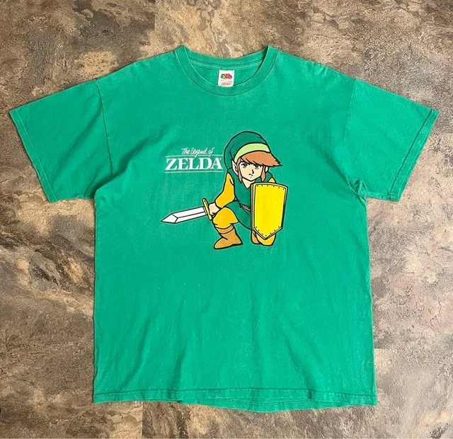 2000s ZELDA T-SHIRT Legend of Zelda Hyrule Crest Logo 2000s Nintendo Promo T-Shirt