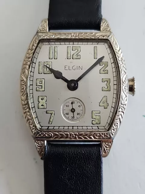 Rare Antique Elgin USA Hand Wind 15 Jewels Watch