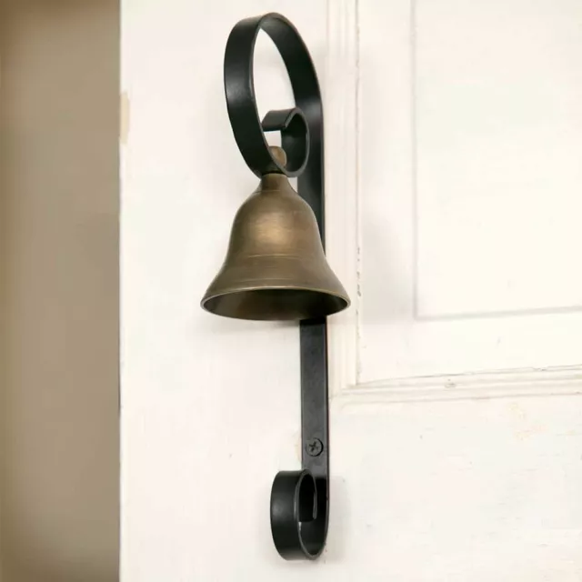 Store Cast Iron Wall Mount Door Bell Outdoor Dinner Bell Home Decor Gifts 2Pcs