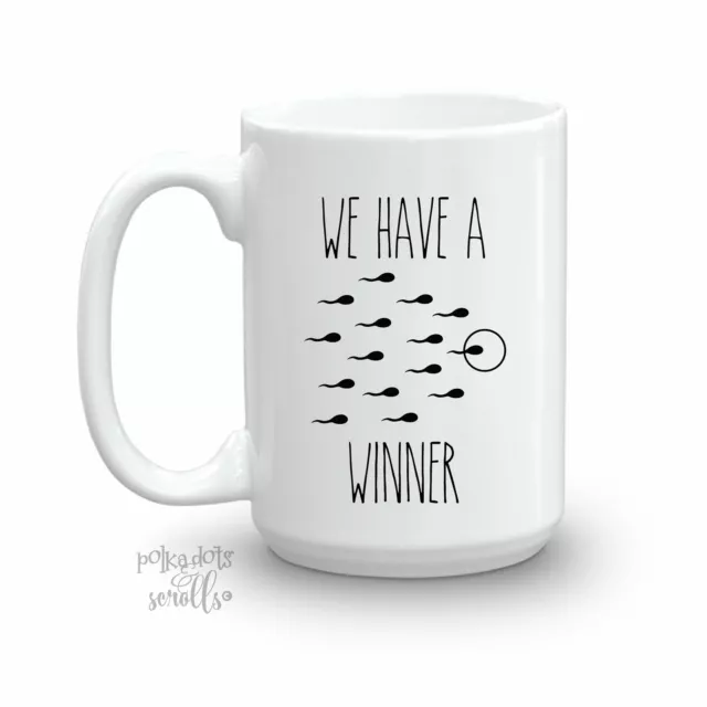 We Have a Winner Mug, Pregnancy Announcement, Having a baby, Baby Reveal, New...