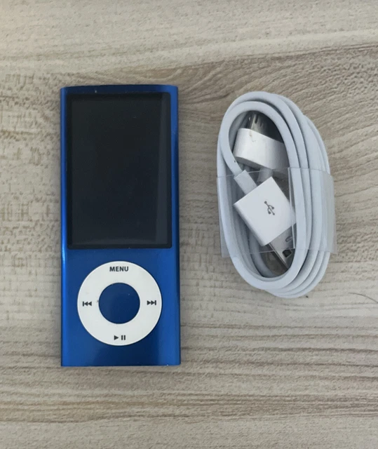 Apple iPod Nano 8GB (5th Generation) - Blue - Tested & Working - Bundle