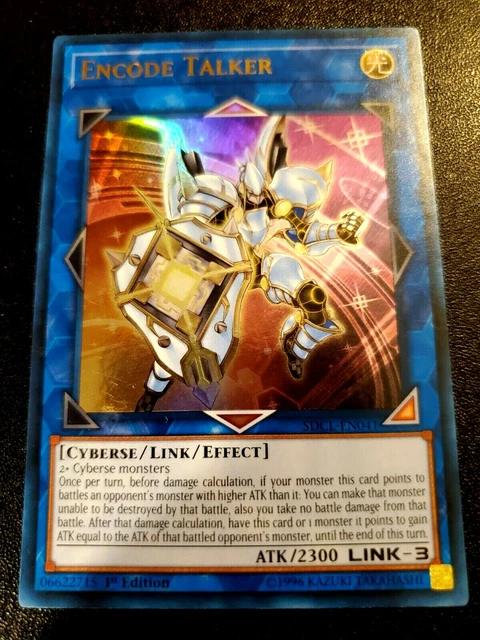 Yugioh! 1-Encode Talker-Ultra Rare-1St Edition-Sdcl-En041
