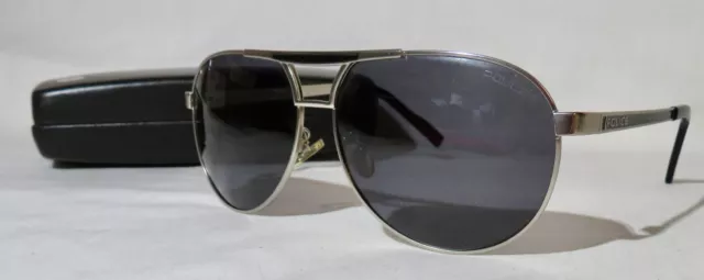 POLICE RIVAL 8 SPL155 H68P Men's Polarized Sunglasses Made in
