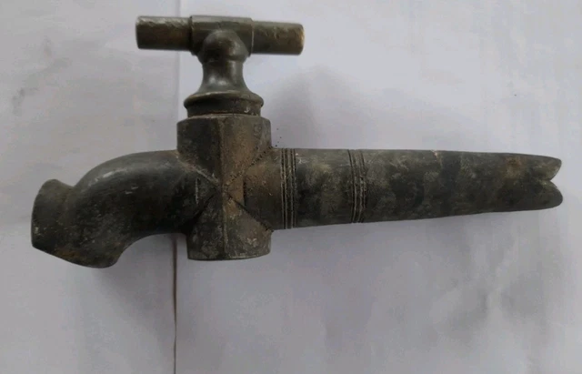 ANCIEN ROBINET EN bronze pour fût, barrique ou tonneau EUR 39,99