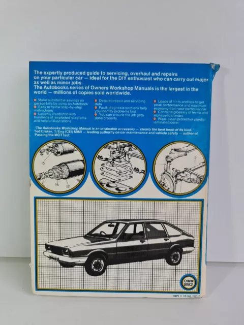 Autobooks Apline, Solara - Chrysler / Talbot - Owners Workshop Manual 892 2