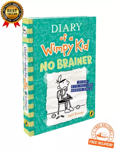 Diary of a Wimpy Kid No Brainer by Jeff Kinney(Hardcover, 2023, Penguin)