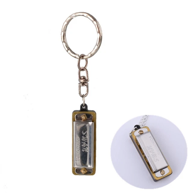 Porte Clé Harmonica Facile à Jouer Amis Cadeau Harmonica Avec Porte-Clé
