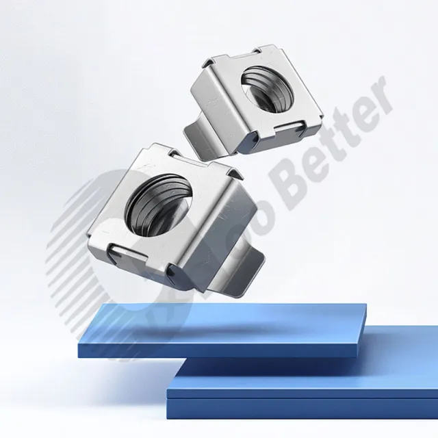 M4 M5 M6 M8 201 Stainless Steel Snap-In Nuts Metric Snap Nuts for Cabinets
