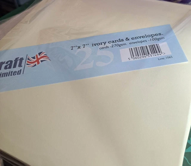 Card and Envelope Packs 10,20,30,40 & 50