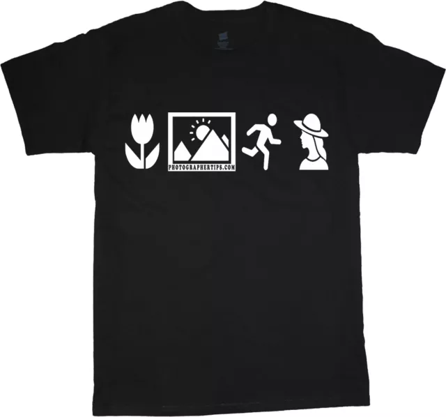photographer shirt photography t-shirt camera menu design tee shirt tshirt