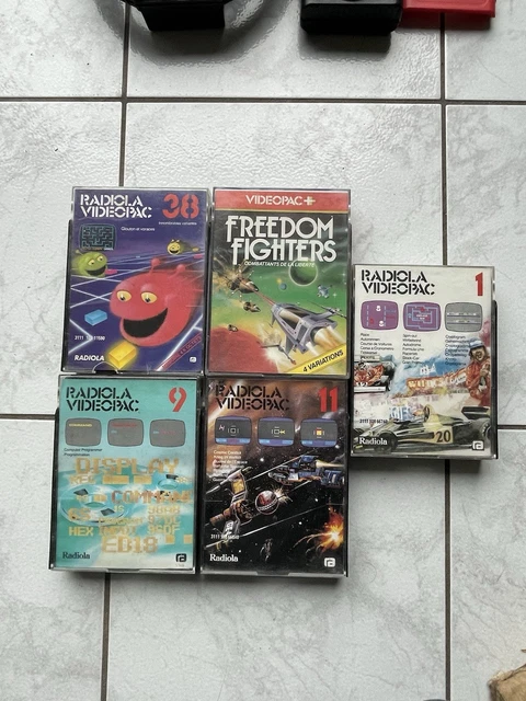 LOT 5 CASSETTES Vhs E180 + 5 Boitiers De Rangement En Plastique Noirs