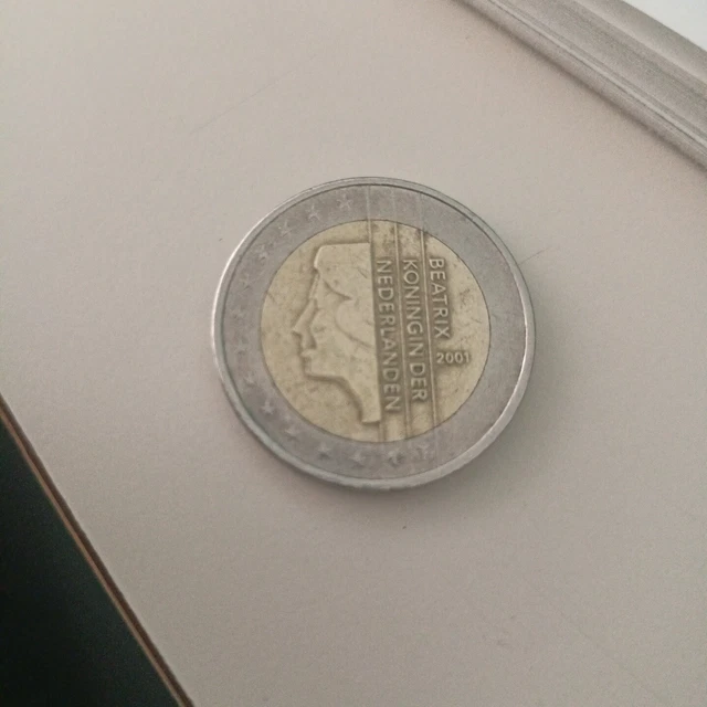 2 EURO beatrix koningin nederlanden 2001