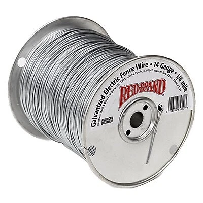 Electric Smooth Fence Wire, .25-Mile, 17-Ga. -85612