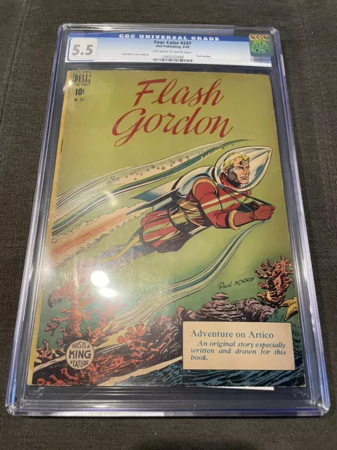 Four Color #247, Flash Gordon (1949, Dell) CGC 5.5 OW/White