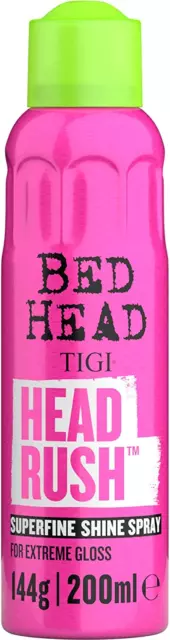 Bed Head by TIGI Headrush Shine Hair Spray for Smooth Shiny Hair 200 ml