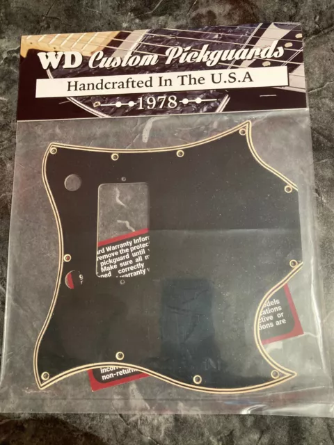 5 Ply Black/Cream WIDE BEVEL Single Pickup Pickguard for Gibson SG Standard USA 5 Ply Black/Cream WIDE BEVEL Single Pickup Pickguard for Gibson SG Standard USA