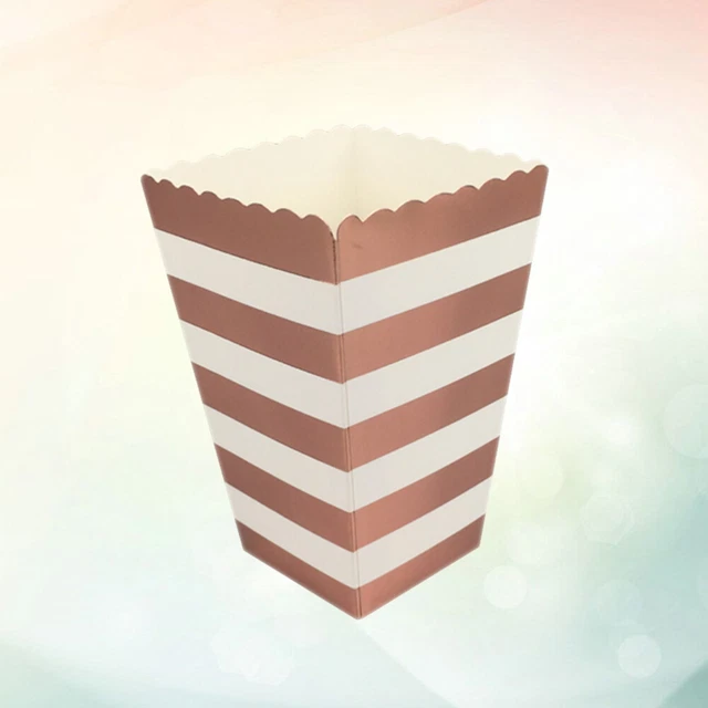 Scatole Popcorn Czemo 36 Pezzi - Contenitori Per Feste, Oro Rosa | 11.5x5 Cm - Foto 5