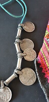Old Tibetan Local Silver and Coin Tribal Necklace …beautiful collection / accent 2