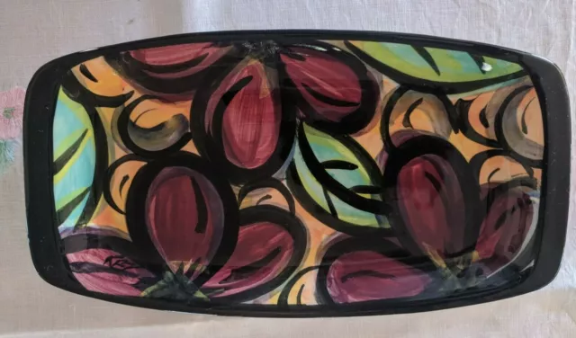 Stunning Kez and M. Jay small serving tray Australian Pottery