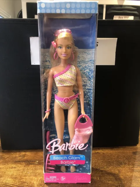 2006 Beach Glam Barbie Doll Vintage Mattel New In Box