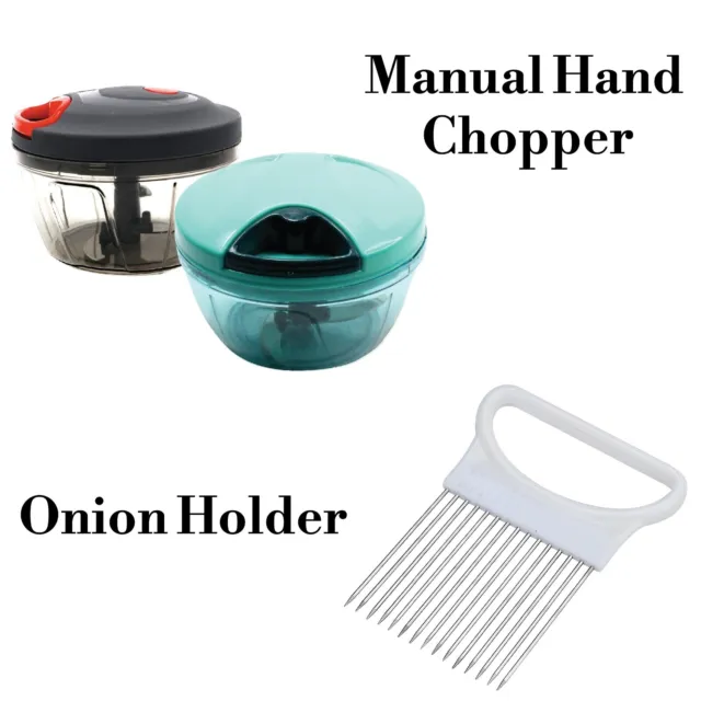 Manual Food Chopper Pull Cord Pulling Vegetable Slicer Hand Blender Kitchen450ml