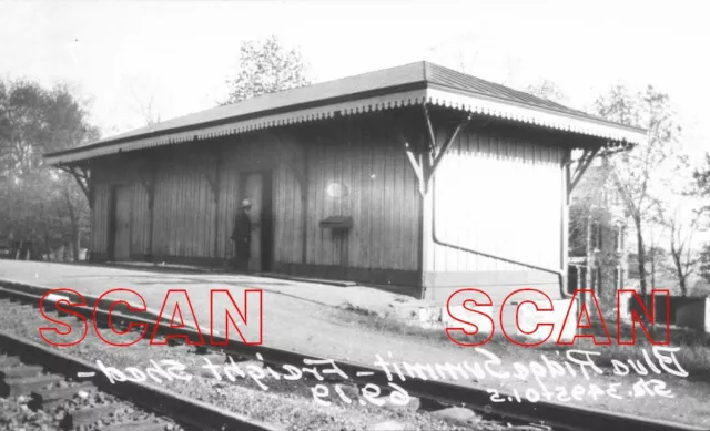 2A378 RP 1940s? WESTERN MARYLAND RAILROAD ? FREIGHT SHED BLUE RIIDGE SUMMIT PA