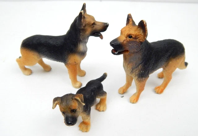 Schleich Dog Shepherd Male Female Puppy Figures 2003