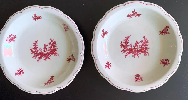 ANTIK ART DECO Theodore Haviland Limoges France 2 Teller ⌀22,5cm NEUWERTIG