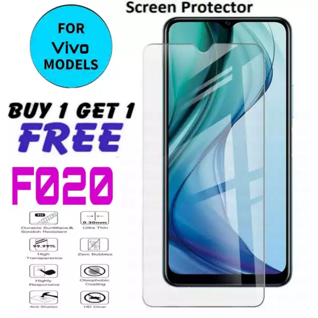 For Vivo Phones Genuine Gorilla Tempered Glass Screen Protector Film Cover