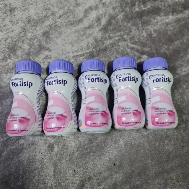Fortisip Compact Protein 5 Strawberry Only  X5  200ml Long Date On It
