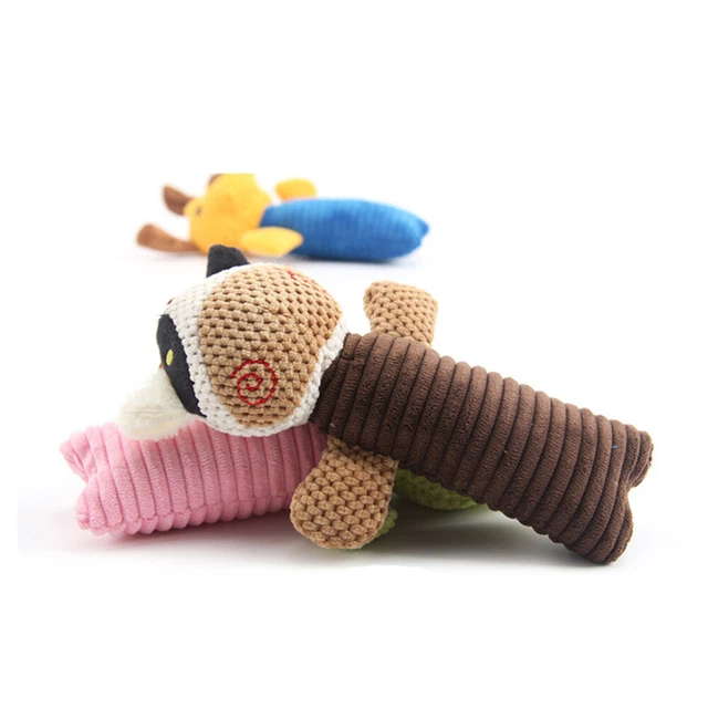 Giocattolo da masticare cane suono cotone cucciolo giocattoli animali cigolanti morso cucciolo da masticare cane