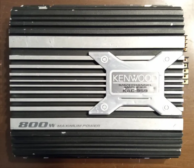 🔧 Amplificatore Car Amplifier Kenwood KAC 959 5/4/3 Canali 80 W x 4 + 240 W x 1