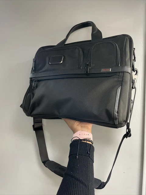 Tumi Alpha 2 15 inch Laptop Briefcase - Black