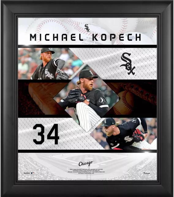 Michael Kopech Chicago White Sox Framed 15" x 17" Stitched Stars Collage
