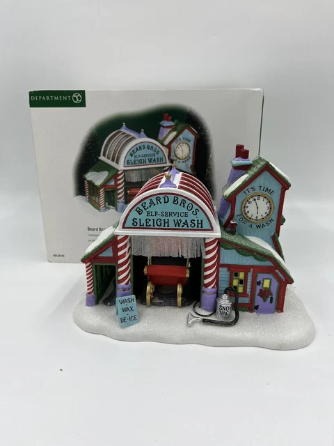 Department 56 Christmas Beard Bros Sleigh Wash North Pole Series Village (56740)