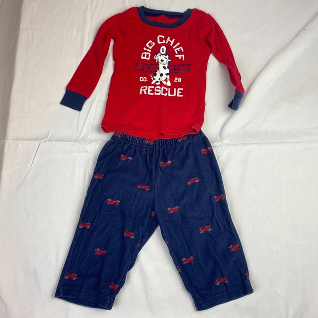 Carters Little Boys Big Chief Rescue Fire Truck 2 Piece Pajama Set Size 12 Month Carters Little Boys Big Chief Rescue Fire Truck 2 Piece Pajama Set Size 12 Month