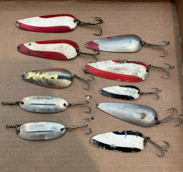 VINTAGE FISHING SPOON Collection. Herterspoon, Otter Get, Gypsy King,  Excellent! $19.00 - PicClick