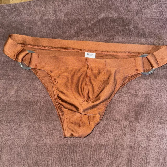 Rufskin Copper Brown Cheekie swimwear Bikini size M