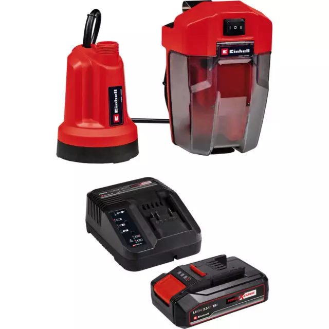 Einhell GE-SP 18 LL Li 18v Cordless Low Level Submersible Clean Water Pump 4500