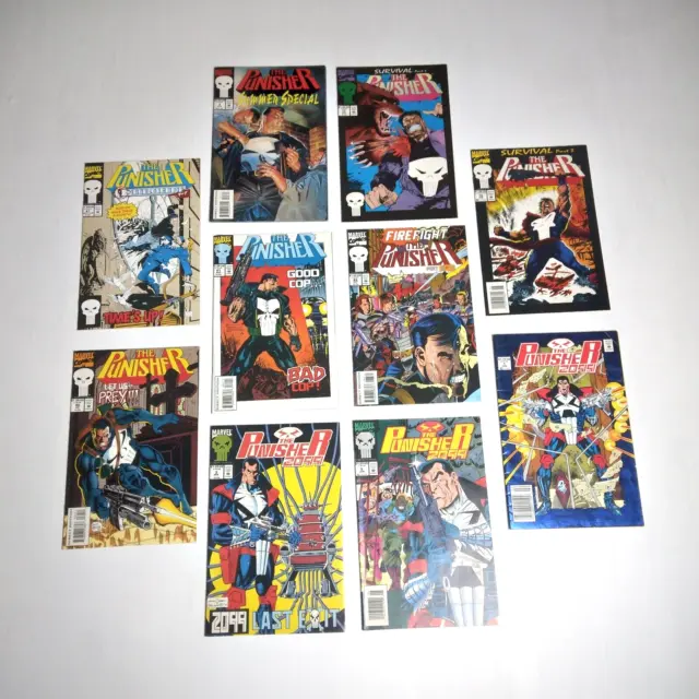 Lot of 20 Random PUNISHER Comic Books Good-VG 2099, Survival, Microchip War Zone