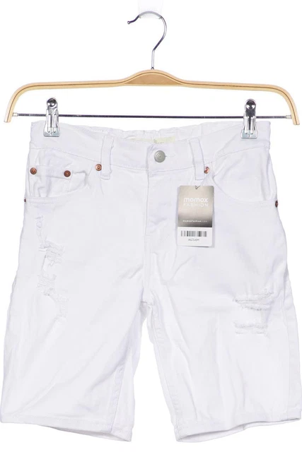 Pantaloncini Levis ragazzi pantaloni corti taglia EU 152 elastan, cotone bianco #aq21ajm