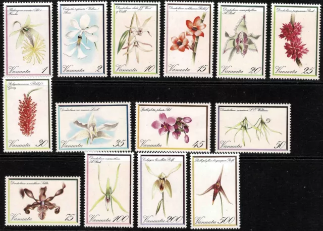 Vanuatu 1982 Orchids - Complete Set Of Fourteen Stamps - MUH