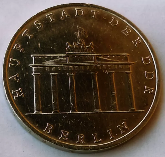 5 Mark 1971. Brandenburg Gate, DEUTSCHE DEMOKRATISCHE REPUBLIK - Germany coin !